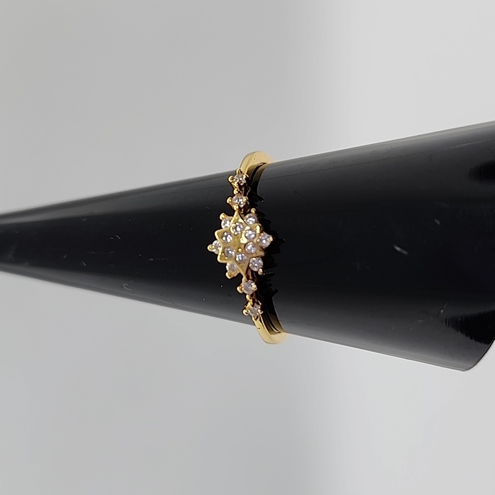 18K Yellow Gold Plated 925 Sterling Silver Ring - Picture 8 of 12